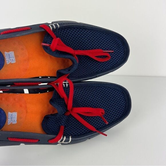 Mayaguana Moccasin Beach Swim Shoe Blue Loafer Net Upper Men's Size 7 - Picture 6 of 9